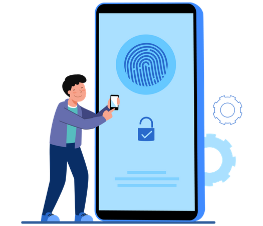 Biometric Security  일러스트레이션