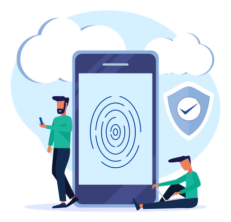 Biometric Security  일러스트레이션