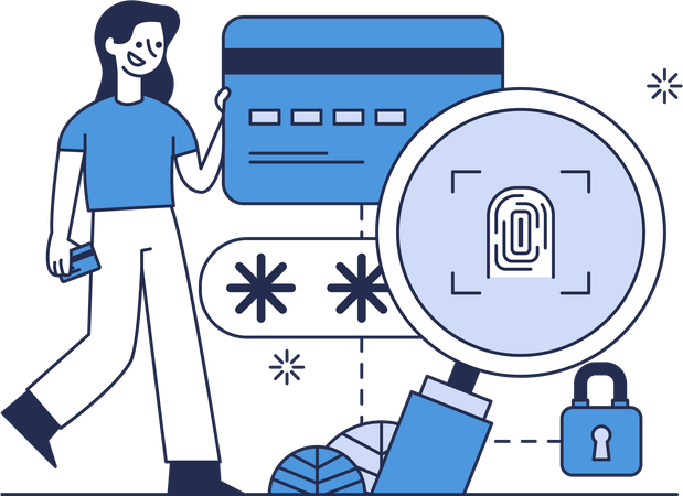 Biometric Security  일러스트레이션