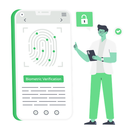 Biometric Verification  Illustration