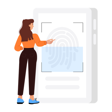 Biometric Verification  Illustration