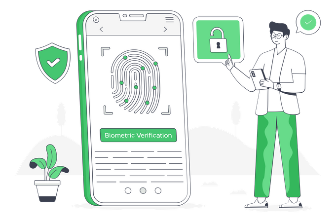 Biometric Verification  Illustration