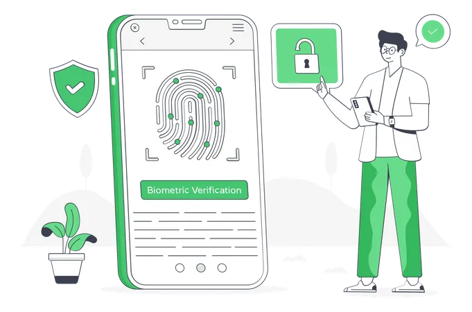 Biometric Verification  Illustration