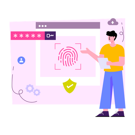 Biometric Website  Illustration