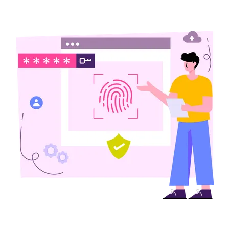 Biometric Website  Illustration