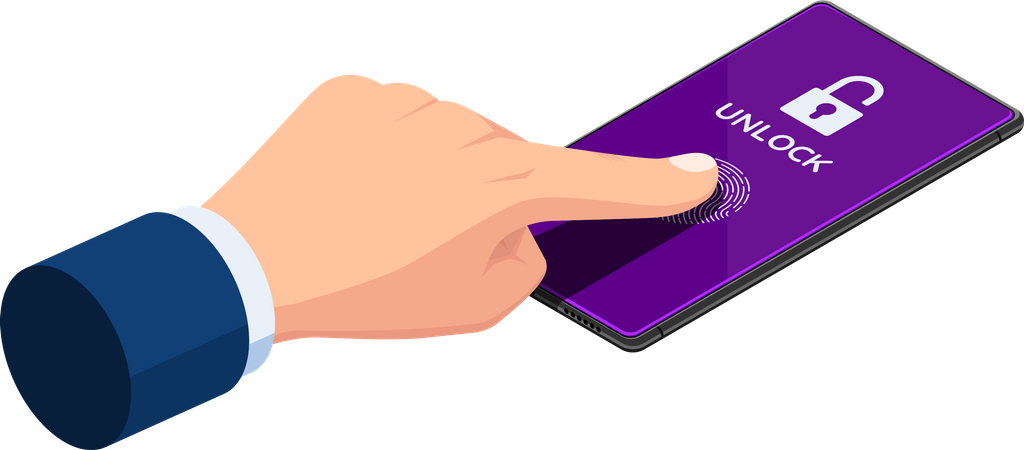 Biometrische Authentifizierung  Illustration