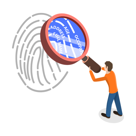 Biometrische Informationen  Illustration