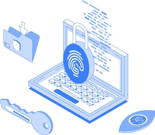 Biometrische Sicherheit  Illustration