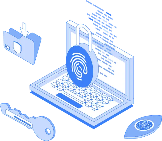 Biometrische Sicherheit  Illustration