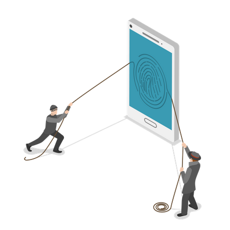 Biometrische Sicherheit  Illustration