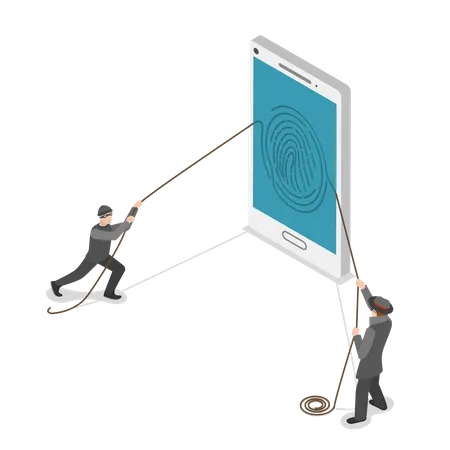 Biometrische Sicherheit  Illustration