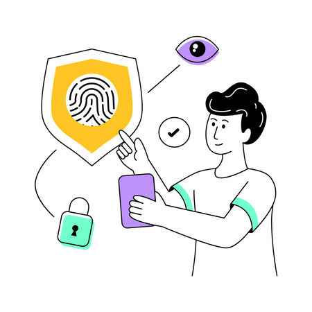 Biometrische Sicherheit  Illustration