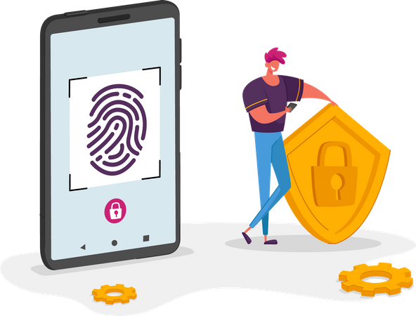 Biometrische Sicherheit  Illustration