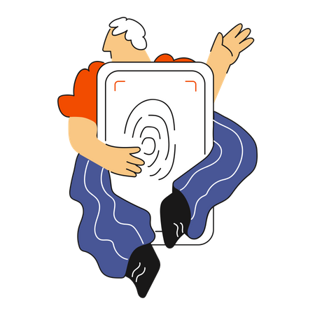 Biometrische Sicherheit  Illustration