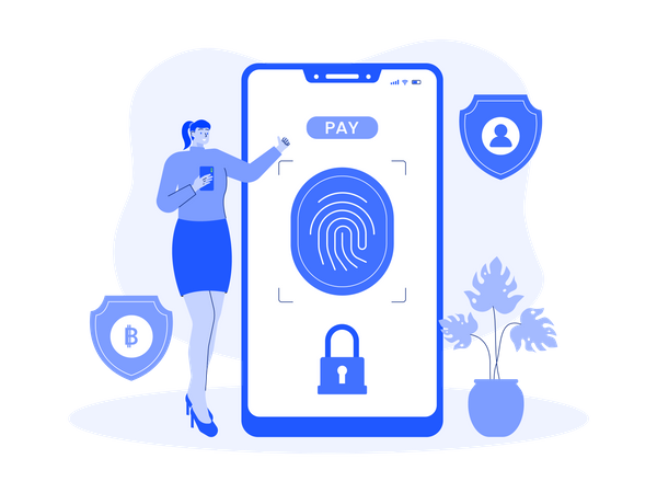 Biometrischer Schutz  Illustration