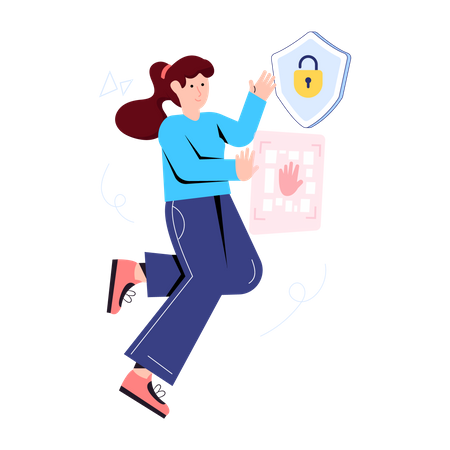 Biometrischer Zugang  Illustration