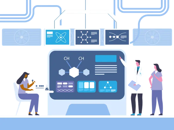 Investigación bioquímica  Ilustración