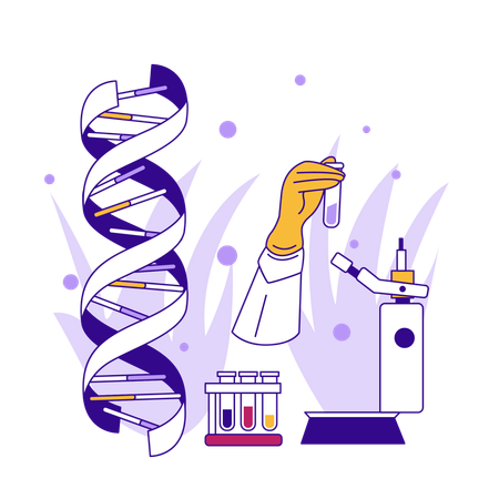 Biotechnologische Forschung  Illustration