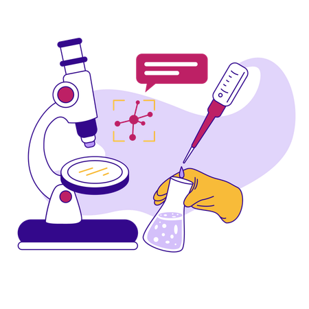 Biotechnology research  Illustration