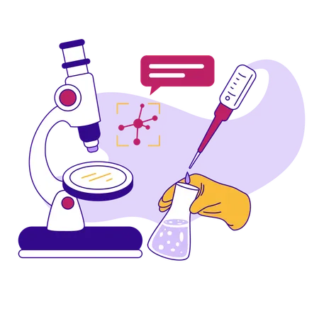 Biotechnology research  Illustration