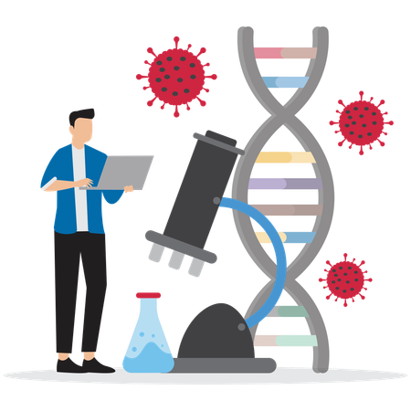 Biotechnology Research Lab  Illustration