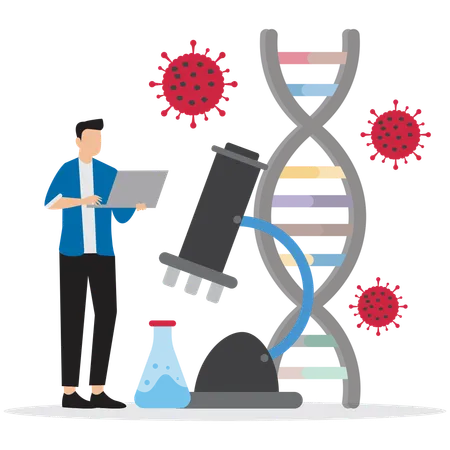 Biotechnology Research Lab  Illustration