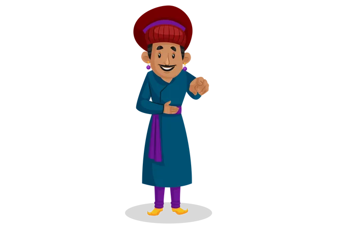 Birbal qui rit  Illustration