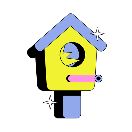 Bird House  Illustration