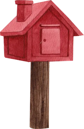 Bird House  Illustration