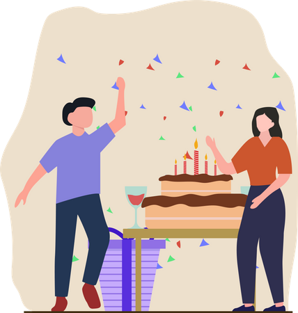 Best Premium Happy birthday Illustration download in PNG & Vector format