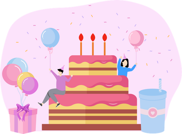 Vector Illustration Cake Simple Drawing Stock Vector (Royalty Free)  1540660373 | Shutterstock