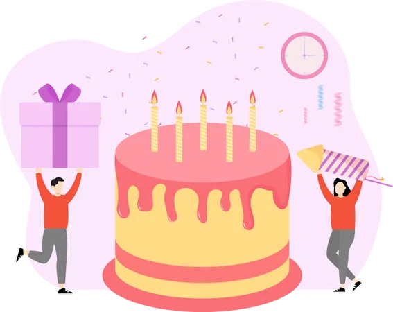 2,645 Birthday Cake Illustrations - Free in SVG, PNG, EPS - IconScout