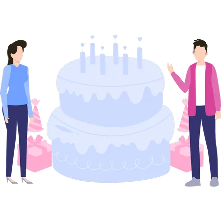 Birthday cake  Illustration