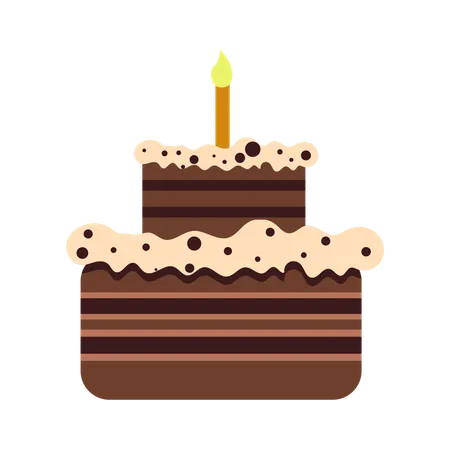 Birthday Cake  Illustration