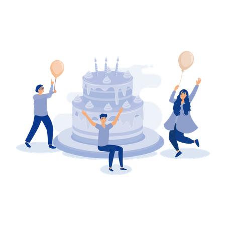 Birthday Cake  Illustration
