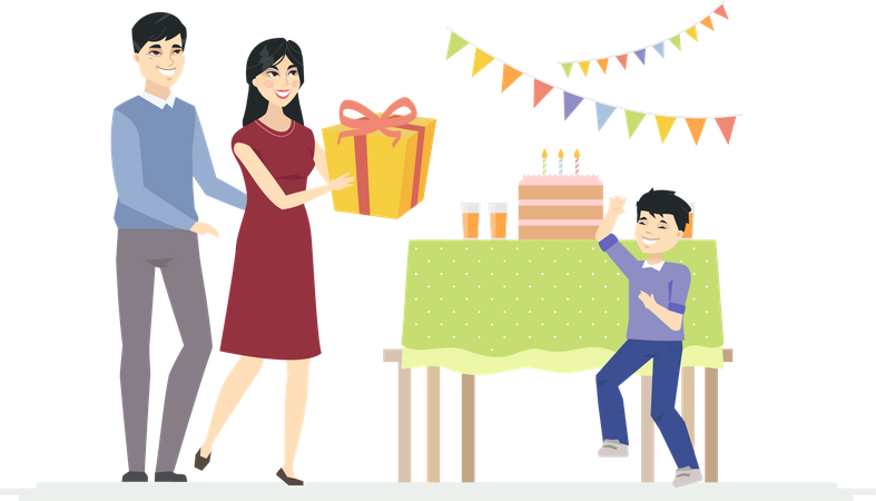Birthday celebration Illustration