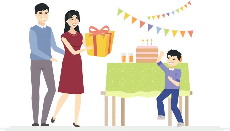 Birthday celebration Illustration