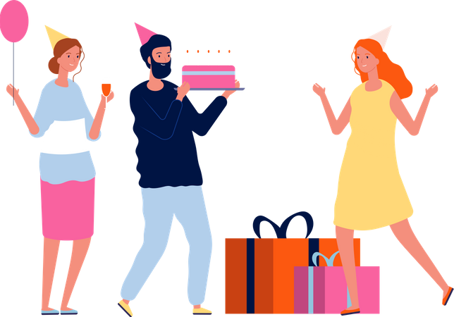Birthday Celebration  Illustration