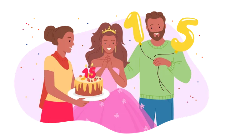 Birthday Event  Illustration