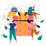 illustrations of birthday present
