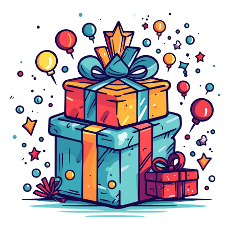 Birthday Gift  Illustration