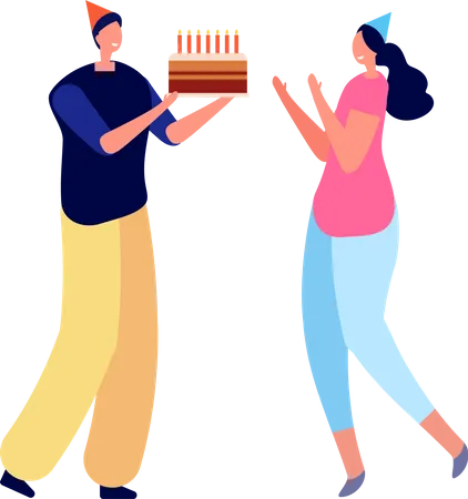 Birthday party Illustration