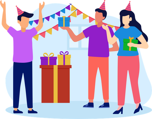 Birthday Party celebration  Illustration