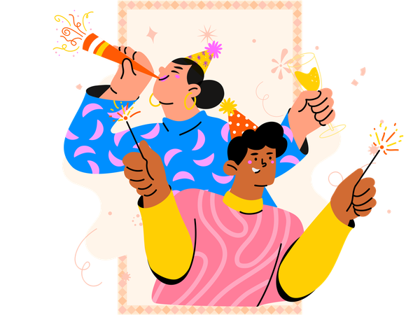 Birthday Party Celebration  Illustration