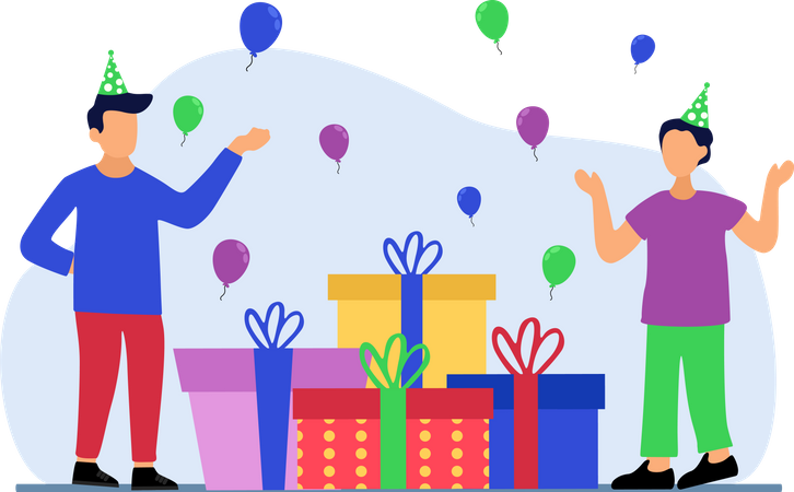 Birthday Party celebration  Illustration