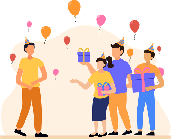 Birthday Party celebration  Illustration