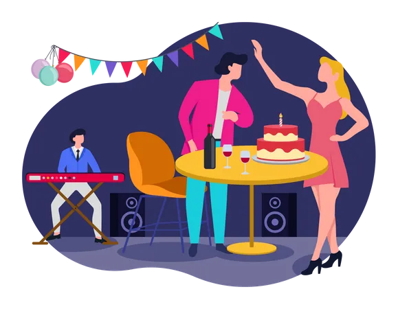 Birthday Party  Illustration