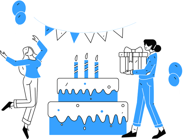 Birthday Party  Illustration