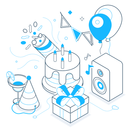 Birthday party  Illustration