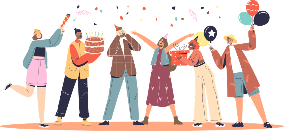 Birthday Party  Illustration